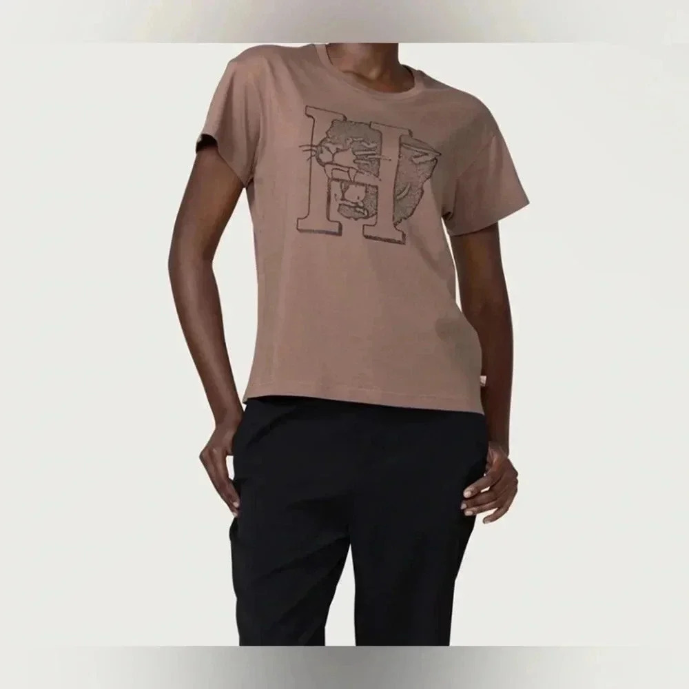 Honor The Gift Women's XXL Mascot Graphic Short Sleeve Tee Shirt Casual Brown - Picture 2 of 8